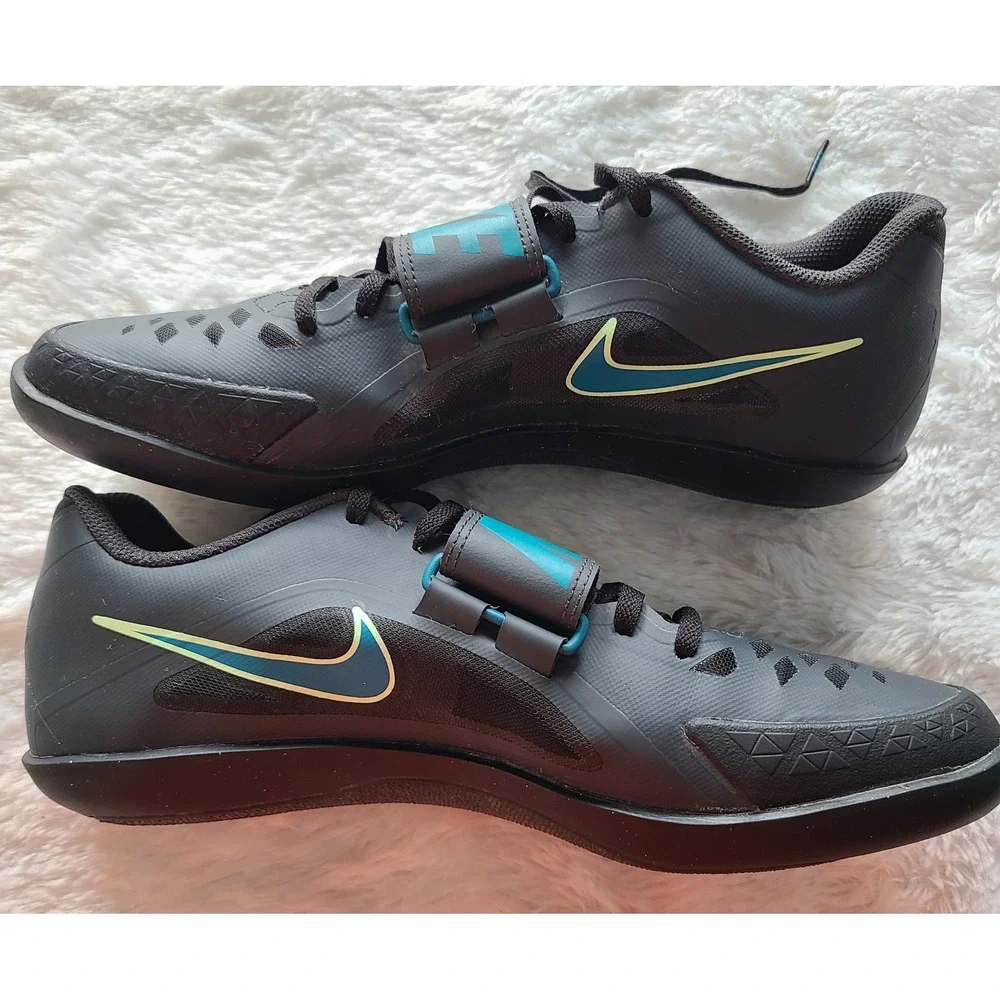 Nike Zoom Rival SD 2 Throwing Shoes Black Teal FZ9665-001 Mens 9.5 Track Field